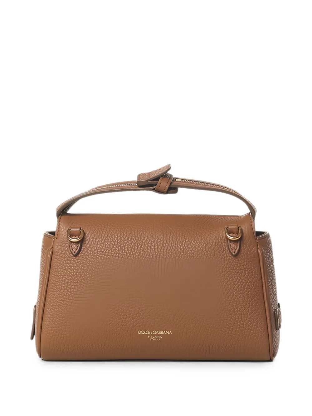 Dolce & Gabbana Women Vittoria Leather Tote Bag With Logo Plaque