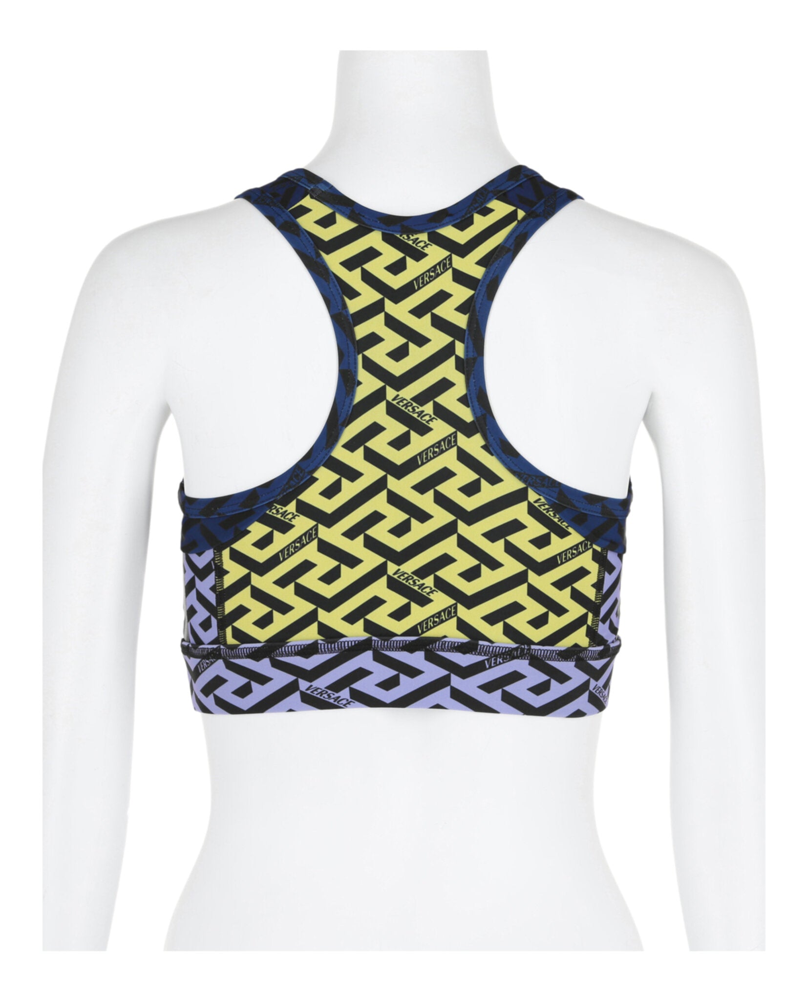 Versace Womens La Greca Panelled Sports Bra