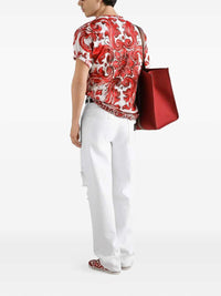 DOLCE & GABBANA Dolce & Gabbana Men Cotton T-Shirt With Majolica Print