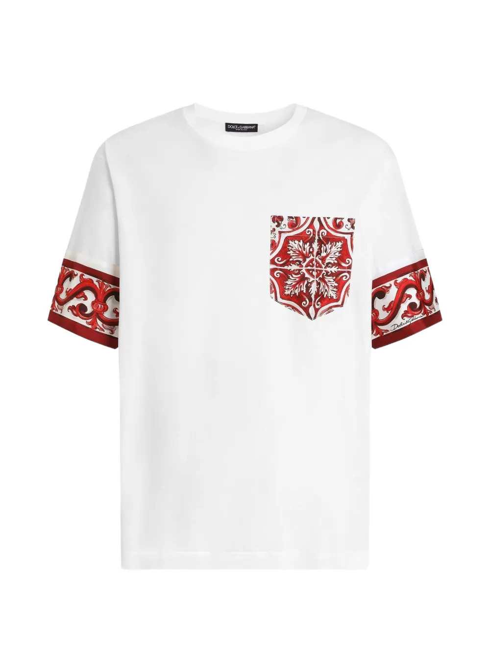 DOLCE & GABBANA Dolce & Gabbana Men Majolica Print T-Shirt