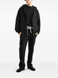 DOLCE & GABBANA Dolce & Gabbana Men Cotton Hoodie With Logo Plaque