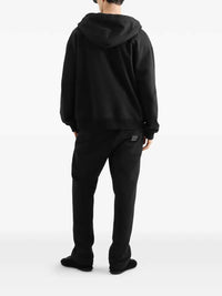 DOLCE & GABBANA Dolce & Gabbana Men Cotton Hoodie With Logo Plaque