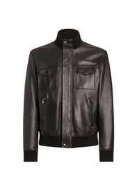 DOLCE & GABBANA Dolce & Gabbana Men Lambskin Bomber Jacket