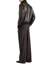 DOLCE & GABBANA Dolce & Gabbana Men Lambskin Bomber Jacket