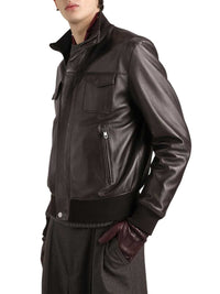 DOLCE & GABBANA Dolce & Gabbana Men Lambskin Bomber Jacket