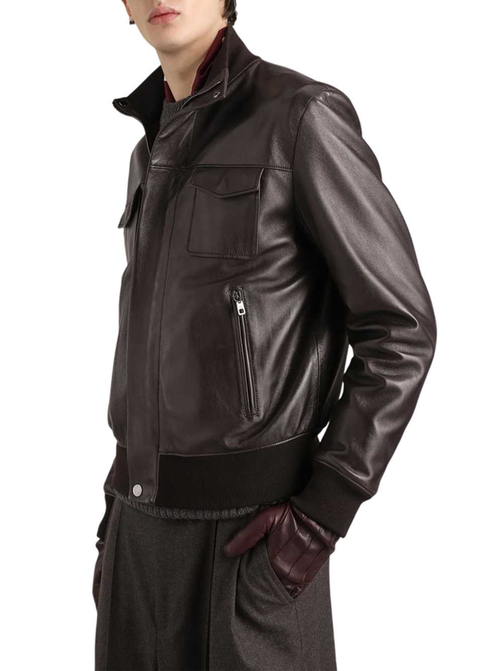 DOLCE & GABBANA Dolce & Gabbana Men Lambskin Bomber Jacket