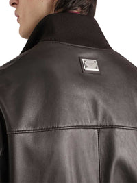 DOLCE & GABBANA Dolce & Gabbana Men Lambskin Bomber Jacket