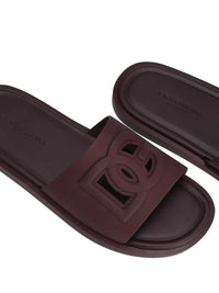 DOLCE & GABBANA Dolce & Gabbana Men Logo Slide Sandals