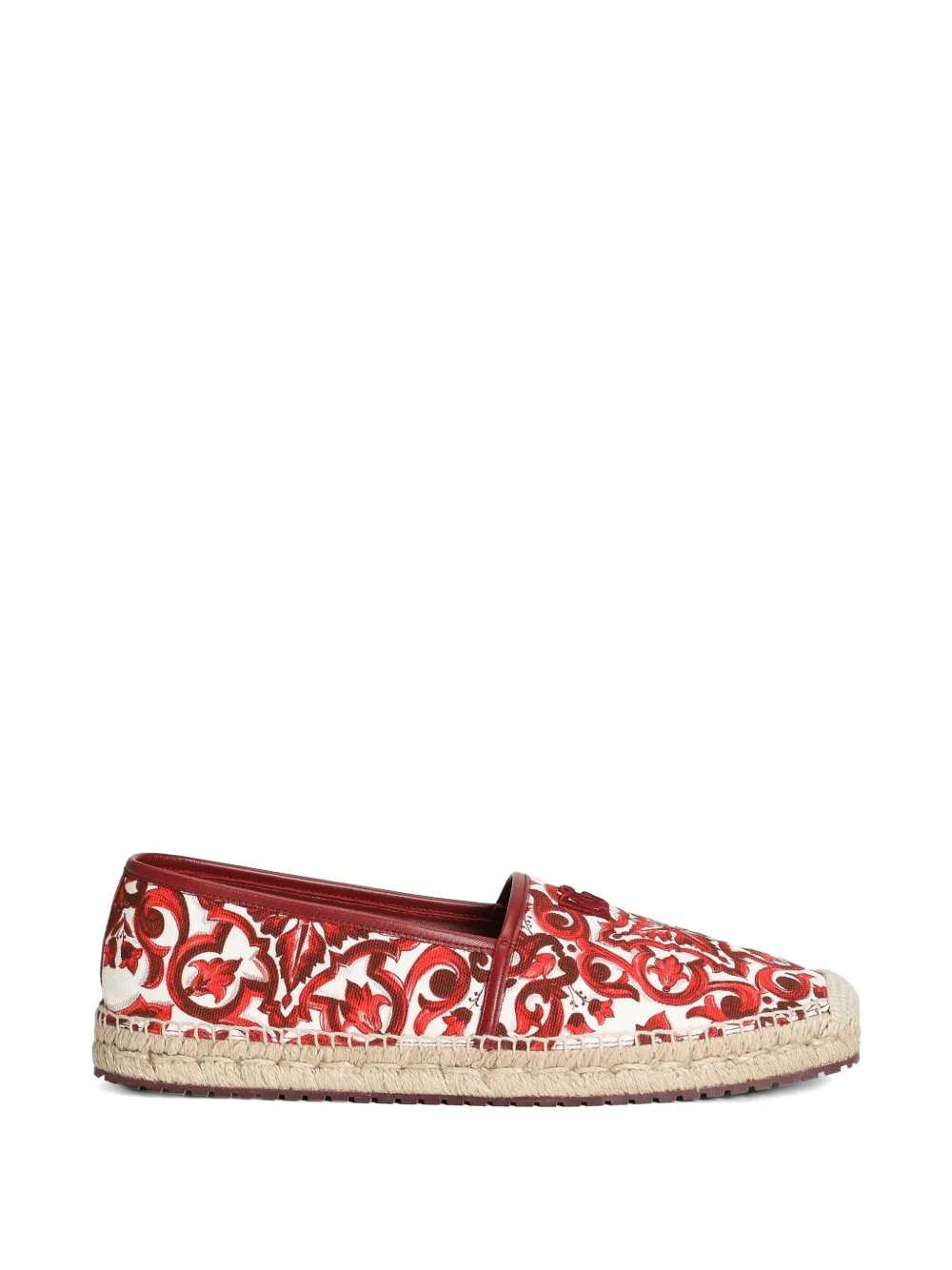 DOLCE & GABBANA Dolce & Gabbana Men Canvas Espadrilles With Majolica Print
