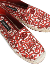 DOLCE & GABBANA Dolce & Gabbana Men Canvas Espadrilles With Majolica Print
