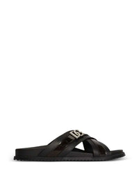 DOLCE & GABBANA Dolce & Gabbana Men Animal-Print Sandals