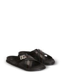 DOLCE & GABBANA Dolce & Gabbana Men Animal-Print Sandals
