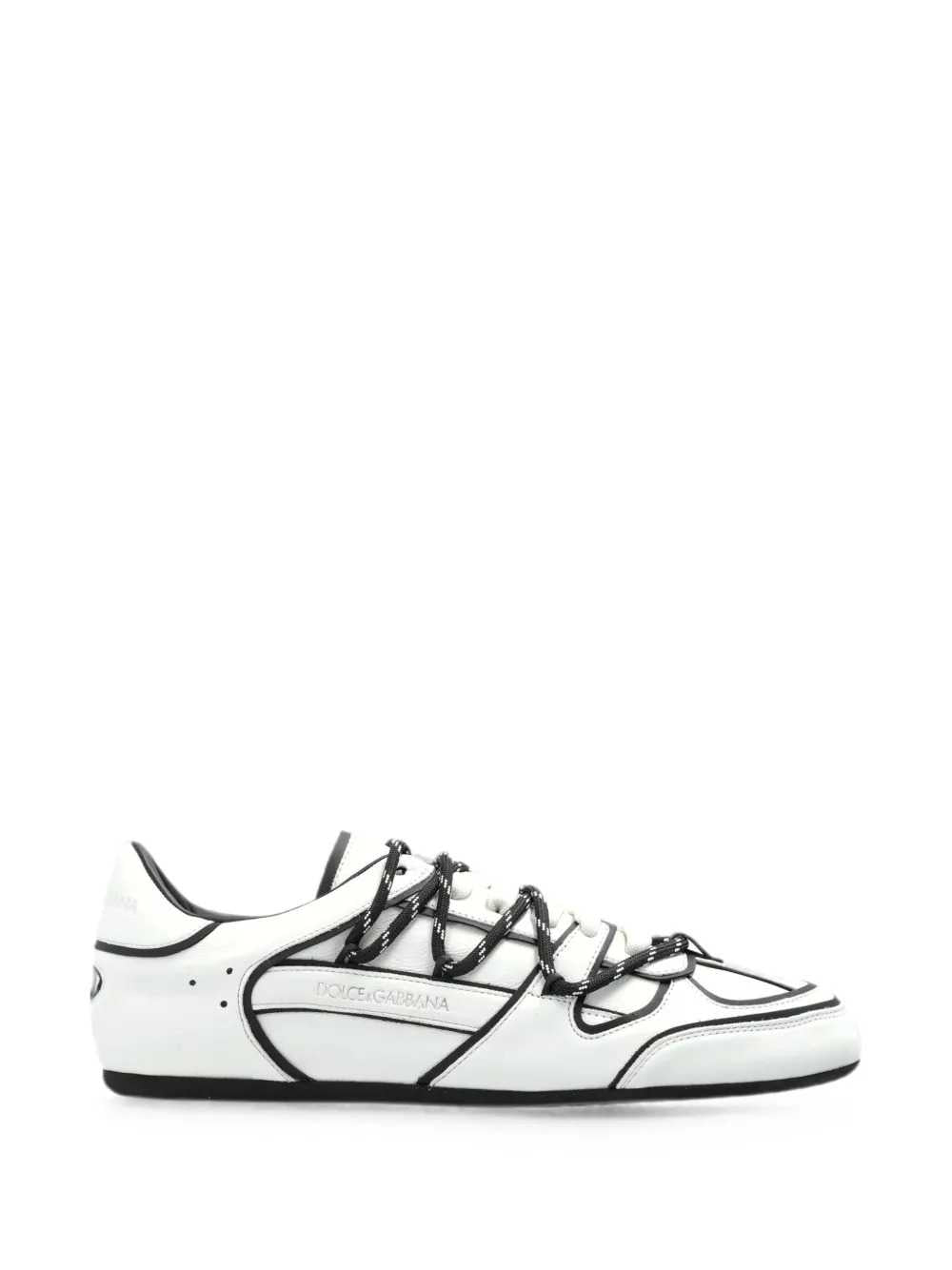 DOLCE & GABBANA Dolce & Gabbana Men Low-Top Sneaker In Beck Calfskin And Nappa Calfskin
