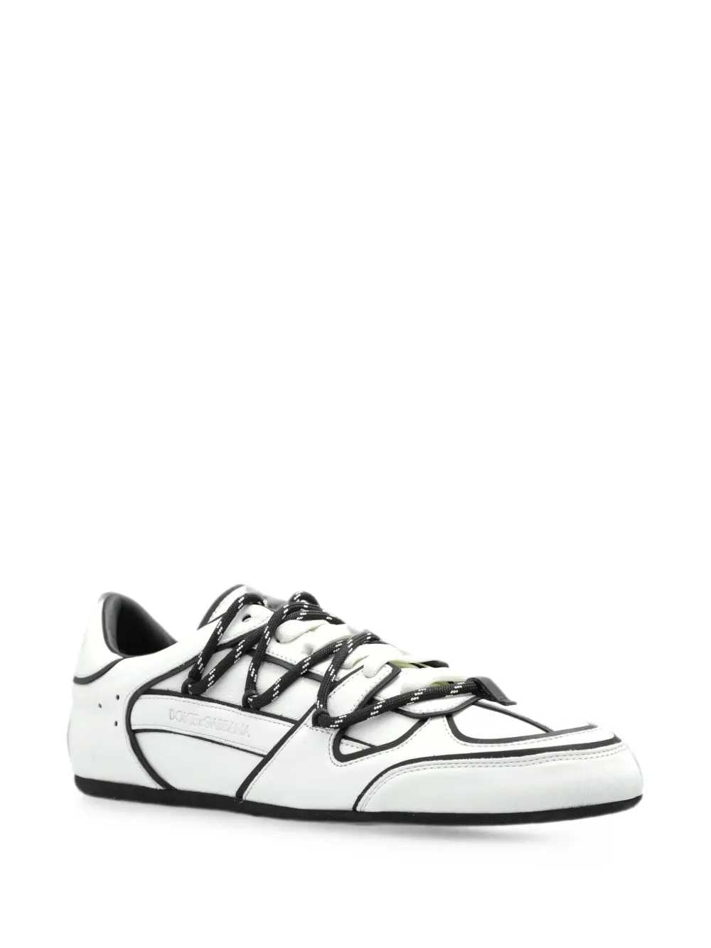 DOLCE & GABBANA Dolce & Gabbana Men Low-Top Sneaker In Beck Calfskin And Nappa Calfskin
