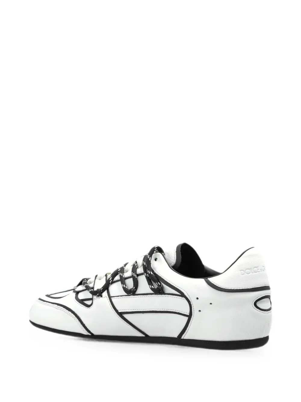 DOLCE & GABBANA Dolce & Gabbana Men Low-Top Sneaker In Beck Calfskin And Nappa Calfskin