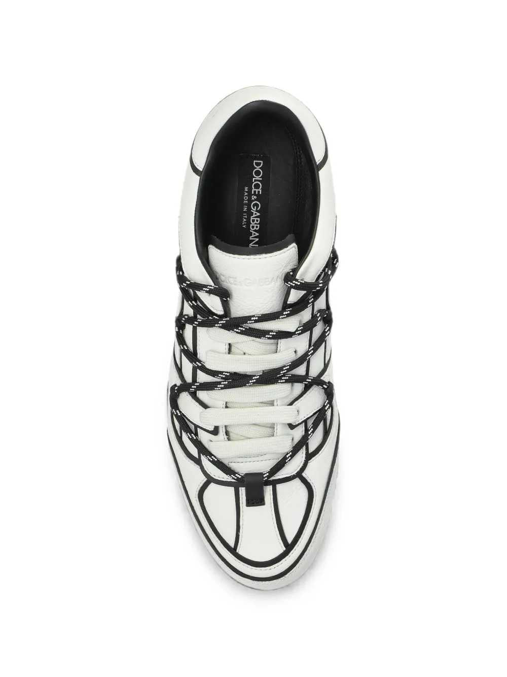 DOLCE & GABBANA Dolce & Gabbana Men Low-Top Sneaker In Beck Calfskin And Nappa Calfskin