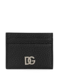 DOLCE & GABBANA Dolce & Gabbana Men Calfskin Card Holder With Dg Logo
