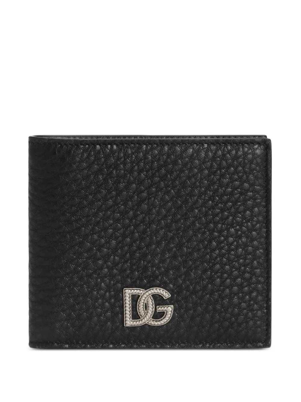 DOLCE & GABBANA Dolce & Gabbana Men Calfskin Wallet With Dg Logo.