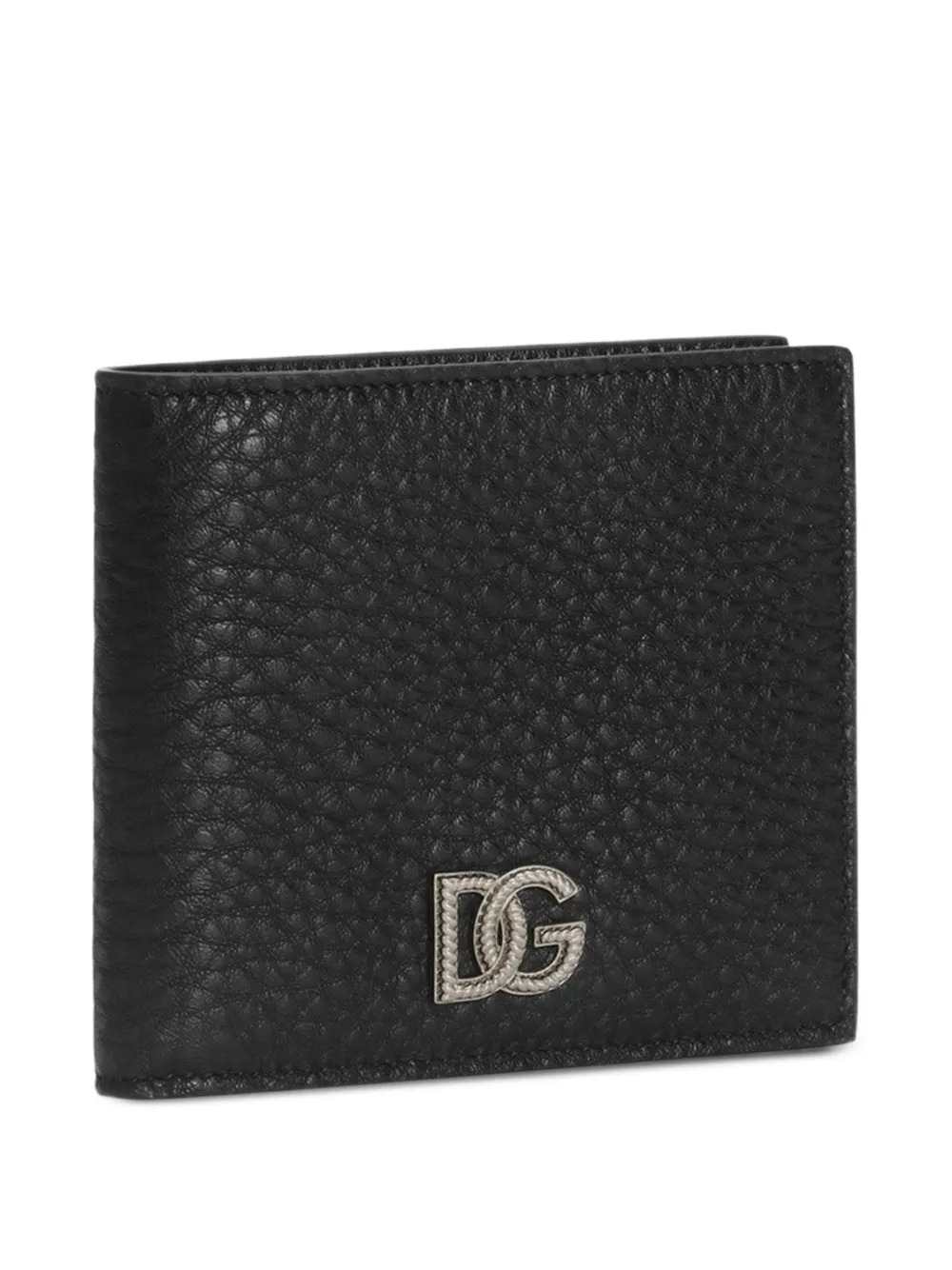 DOLCE & GABBANA Dolce & Gabbana Men Calfskin Wallet With Dg Logo.