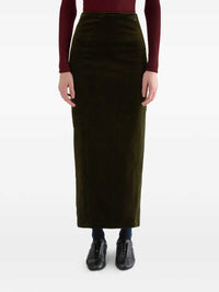 JIL SANDER Jil Sander Women High-Waisted Velvet Maxi Skirt