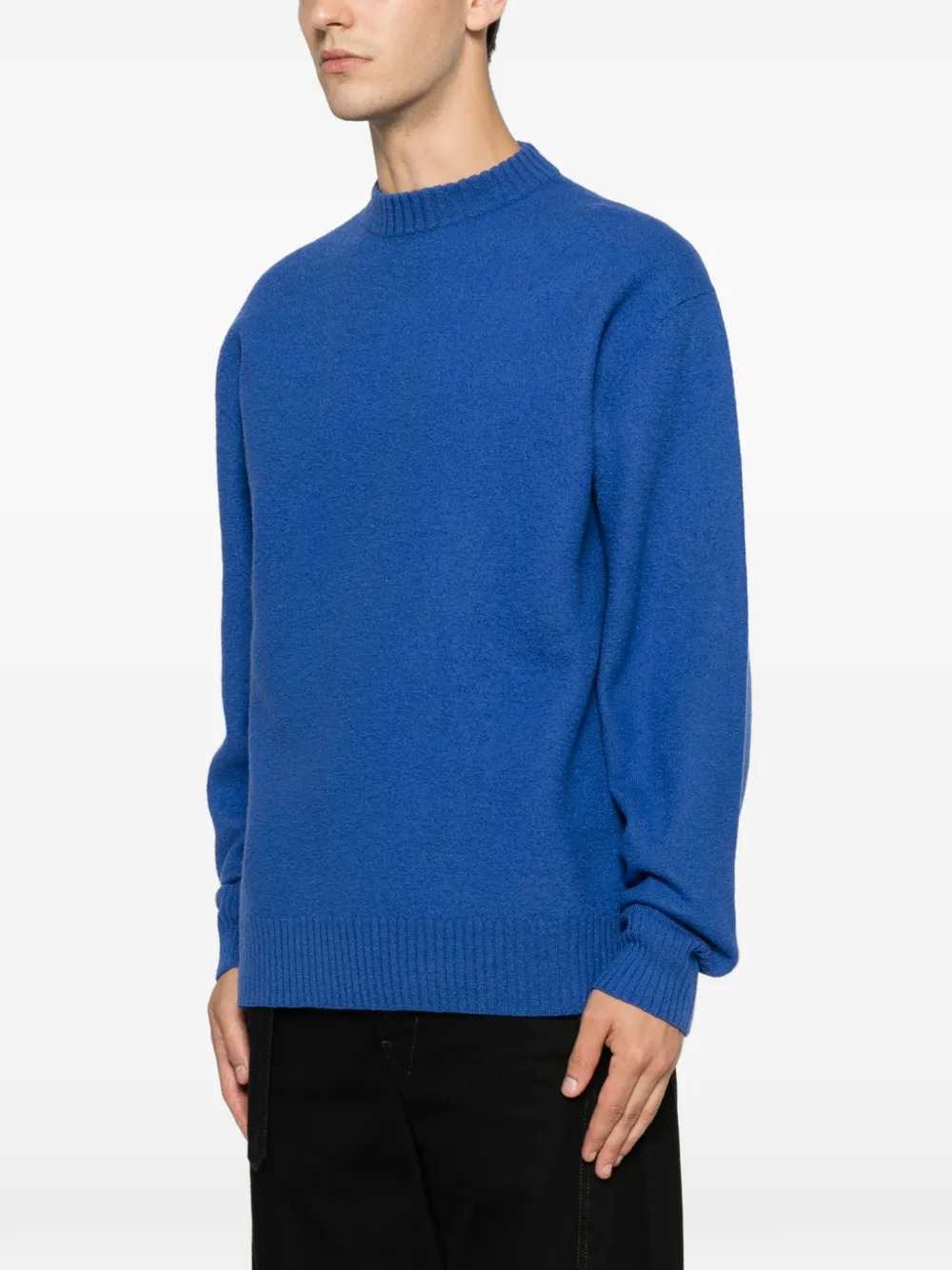 JIL SANDER Jil Sander Men Wool Sweater With Ribbed Trim