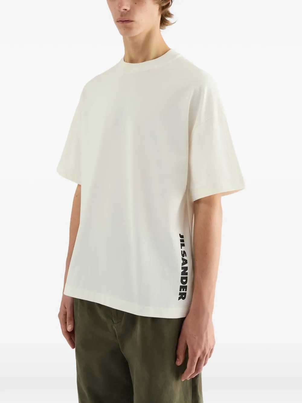 JIL SANDER Jil Sander Men Crew-Neck T-Shirt With Printed Logo