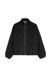 Jil Sander Men Zip-Up Wool-Blend Fleece Sweater