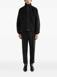 Jil Sander Men Zip-Up Wool-Blend Fleece Sweater