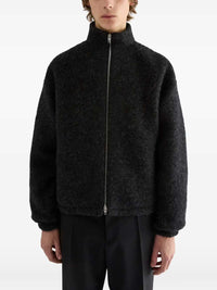 Jil Sander Men Zip-Up Wool-Blend Fleece Sweater
