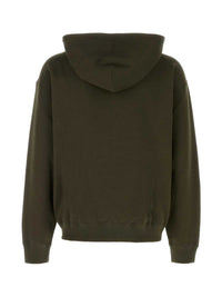 JIL SANDER Jil Sander Men Olive Green Cotton Sweatshirt
