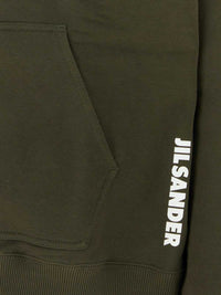 JIL SANDER Jil Sander Men Olive Green Cotton Sweatshirt