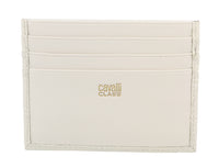 Roberto Cavalli Class White Embossed Dolly Credit Card Holder