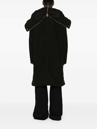 RICK OWENS Rick Owens Men Tower Oversized Parka In Black Brushed Twill