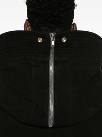 RICK OWENS Rick Owens Men Tower Oversized Parka In Black Brushed Twill