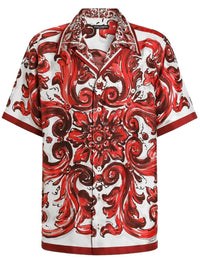 DOLCE & GABBANA Dolce & Gabbana Men Camicia Stampa Maiolica