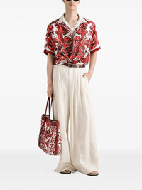 DOLCE & GABBANA Dolce & Gabbana Men Camicia Stampa Maiolica