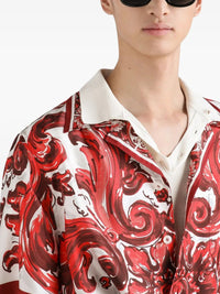DOLCE & GABBANA Dolce & Gabbana Men Camicia Stampa Maiolica