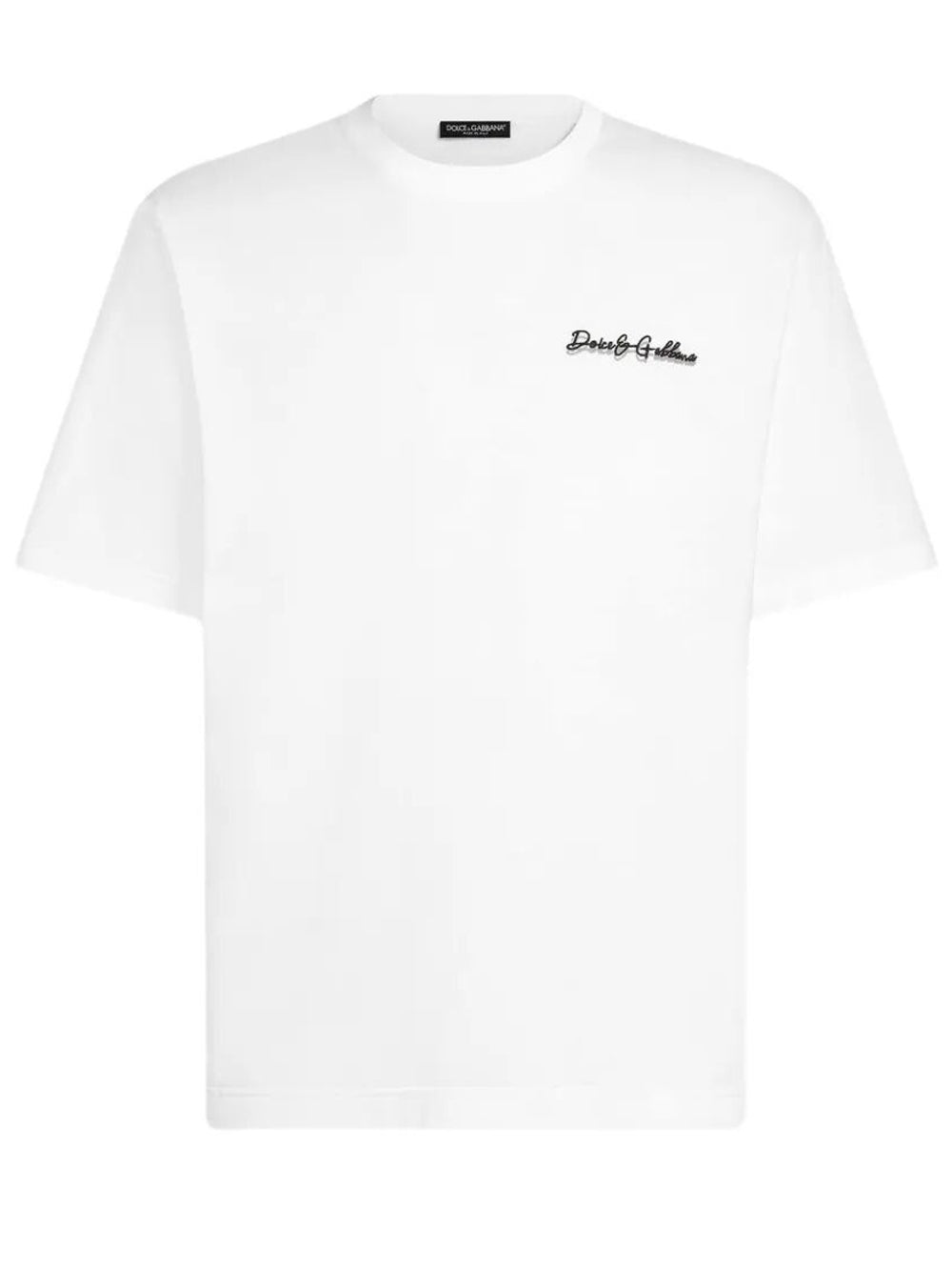 DOLCE & GABBANA Cotton T-Shirt With Logo Embroidery Women