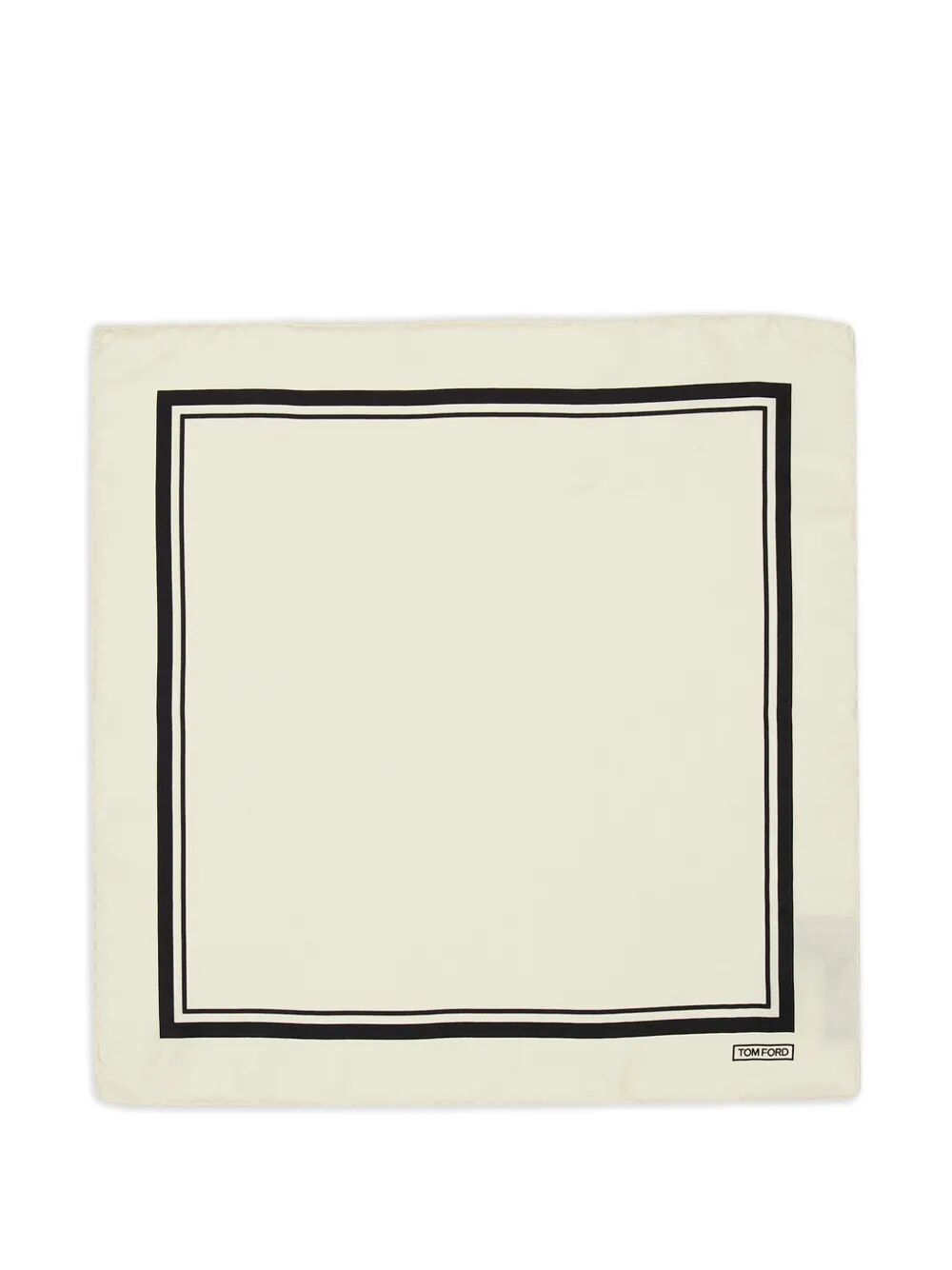 TOM FORD Tonal Frame Silk Pocket Square Women