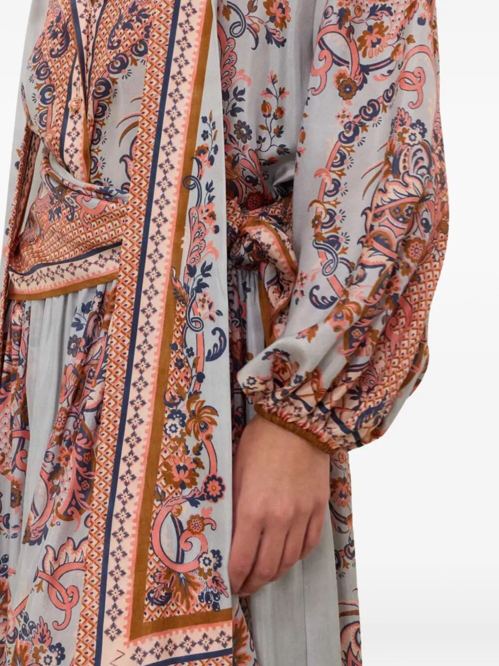 ZIMMERMANN Zimmermann Women Aster Tie Neck Silk Blouse