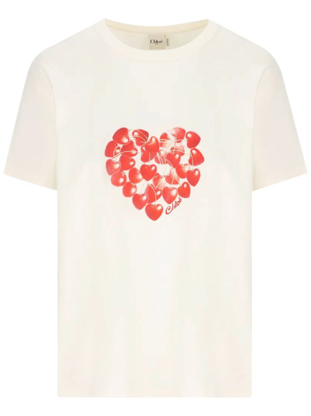 CHLOE Chloe Women Cherries Print Cotton T-Shirt