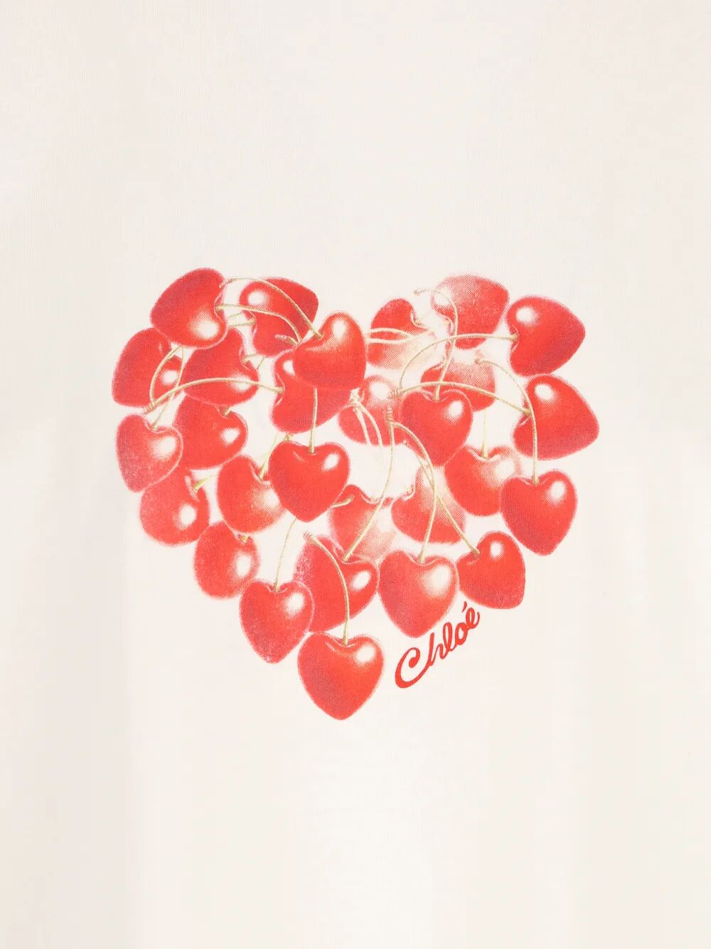 CHLOE Chloe Women Cherries Print Cotton T-Shirt