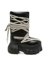RICK OWENS Rick Owens Women Megalace Lunar Mega Tractor Lace-Up Boots