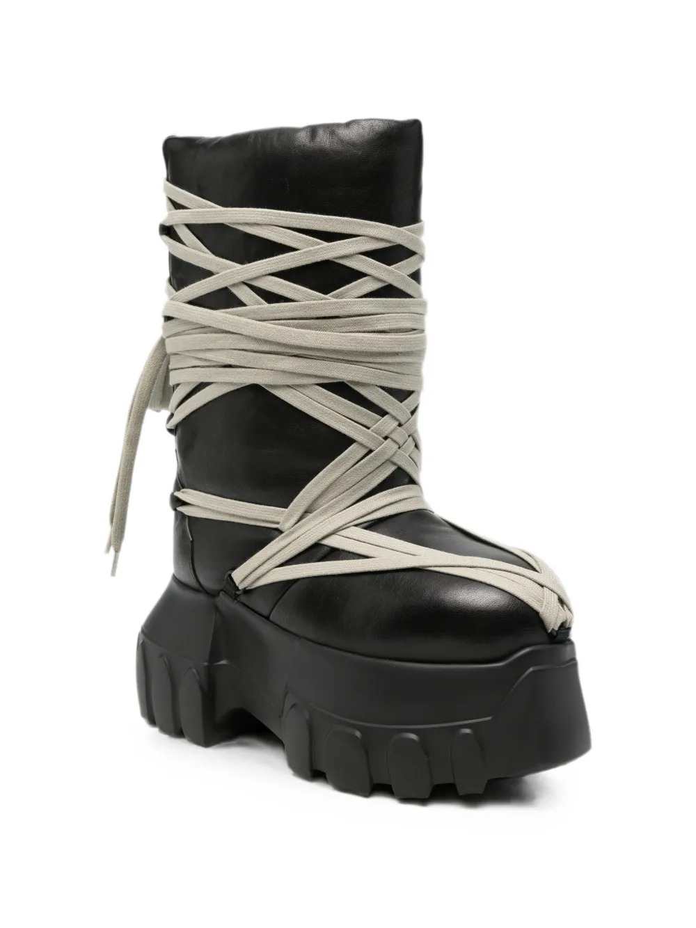 RICK OWENS Rick Owens Women Megalace Lunar Mega Tractor Lace-Up Boots