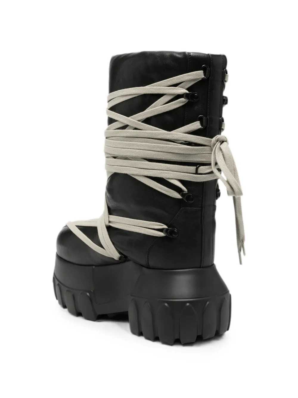RICK OWENS Rick Owens Women Megalace Lunar Mega Tractor Lace-Up Boots
