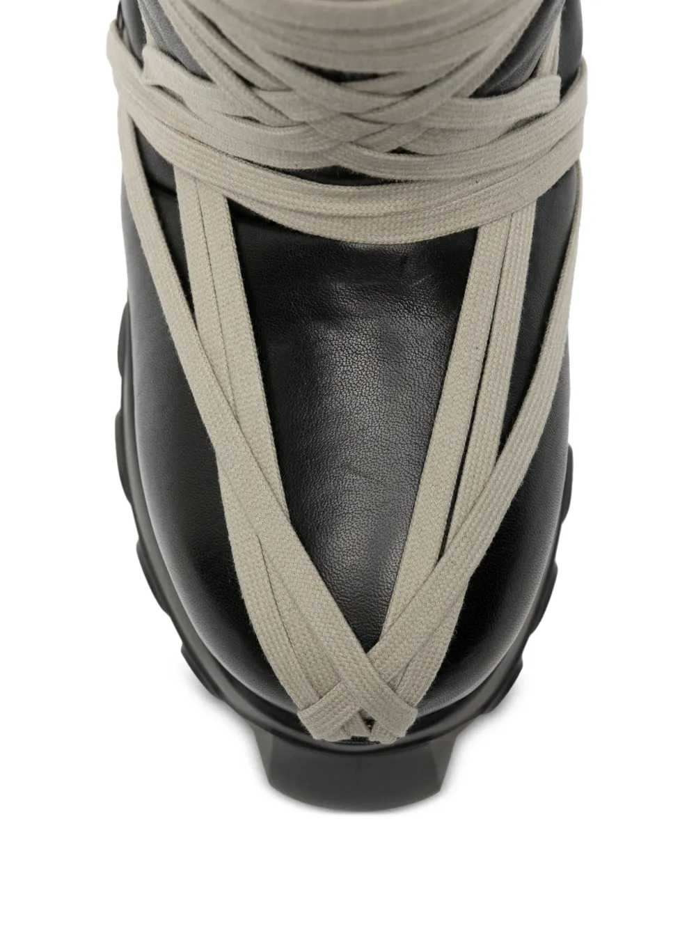 RICK OWENS Rick Owens Women Megalace Lunar Mega Tractor Lace-Up Boots
