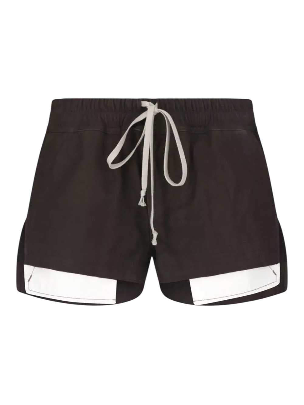 RICK OWENS Rick Owens Women Leather Shorts - Fog Boxers
