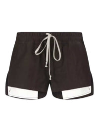 RICK OWENS Rick Owens Women Leather Shorts - Fog Boxers