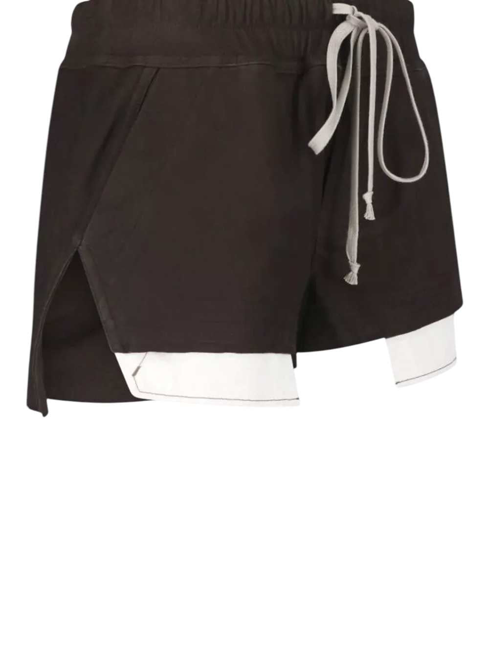 RICK OWENS Rick Owens Women Leather Shorts - Fog Boxers