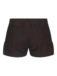 RICK OWENS Rick Owens Women Leather Shorts - Fog Boxers